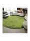 Strado Carpets Rug Round Shaggy Green