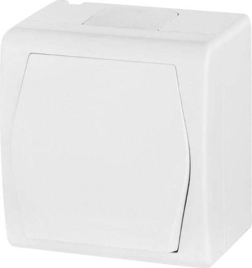 Elektro Plast Waterproof Wall Switch Lighting with Frame White