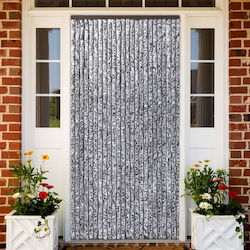 vidaXL Fabric Door Curtain Brown 100x230cm 377374