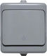 KOS Waterproof Wall Switch Lighting with Frame Gray