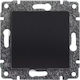 KOS Recessed Wall Switch Lighting One-Way without Frame Gray