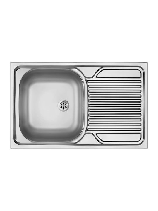 Deante Drop-In Sink Inox W80xD50cm Gray