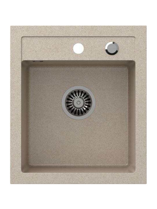Steiner Johnny Drop-In Sink Synthetic Granite W43xD50cm granite beige