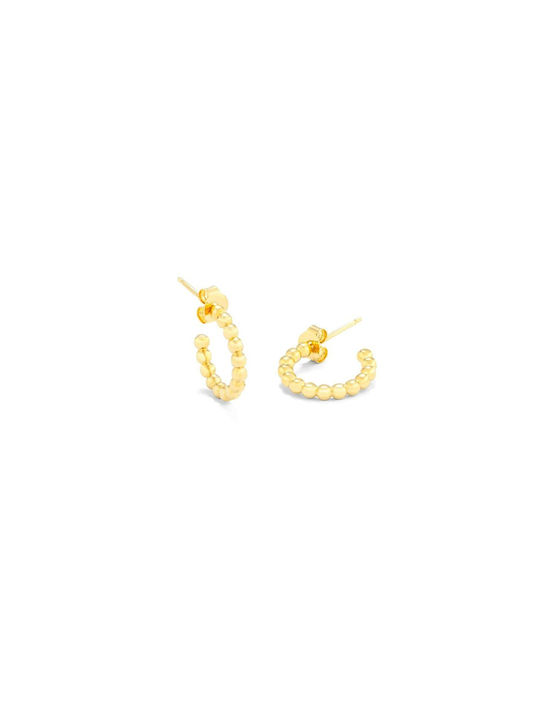 Radiant Earrings Hoops made of Steel Gold Plated