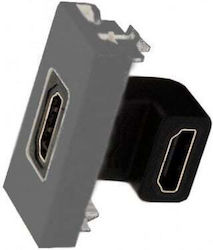 Kontakt-Simon Socket HDMI in Gray color K129B/14
