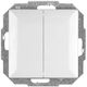 Abex Recessed Wall Switch Lighting Two-Way without Frame White