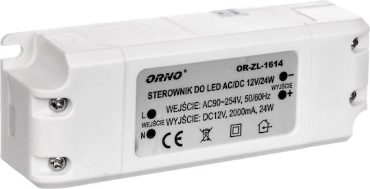 Orno LED-Netzteil IP20 Leistung 24W mit Ausgangsspannung 12V