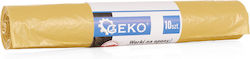 Geko Σακούλες Απορριμάτων για τον Κήπο 100x100cm 10τμχ Κίτρινες