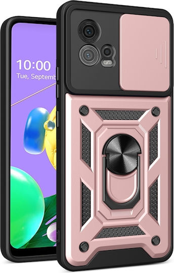 Заден калъф Armor Kickstand Camera Protection Motorola Moto G72 Rose Gold