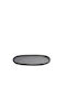 Espiel Canyon Teller Untiefe Oval Keramik Gray 21x21cm