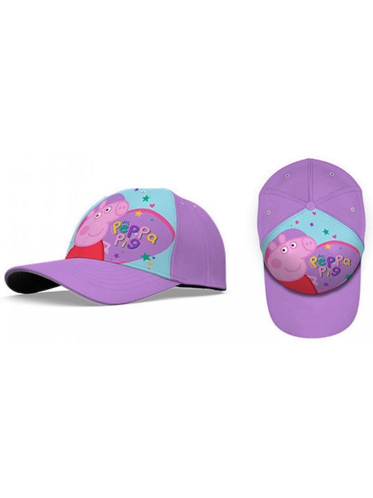 Disney Pălărie pentru Copii Jockey Tesatura Peppa Pig Purple