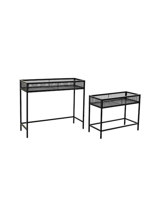 Home Esprit Planter Box 70x60cm Black S3055987