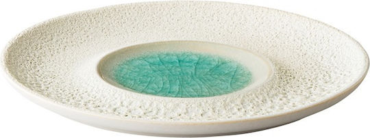 Raw Plate Shallow made of Porcelain White with Diameter 28cm 6pcs