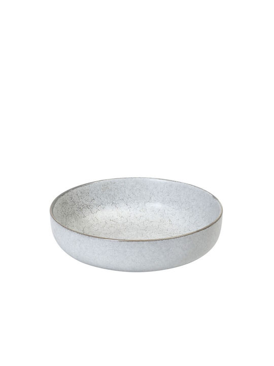 Espiel Etna Teller Suppe Keramik Weiß mit Durchmesser 22cm