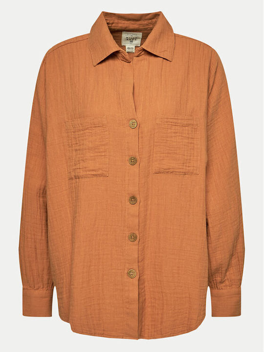 Billabong Swell Women's Long Sleeve Shirt Brown