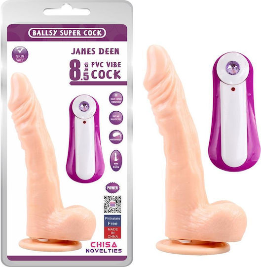 Telescopic Realistic Vibrator Suction Cup 21cm