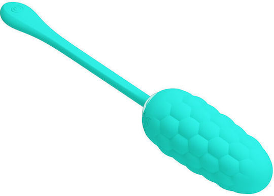 Pretty Love Vibrating Egg Aqua Green Rechargeable Marine Texture