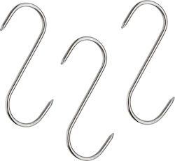 Satz drei Fleischräucherhaken Metzger Ideallstore 17 Cm Edelstahl Satz drei Fleischräucherhaken Metzger Ideallstore 17 Cm Edelstahl