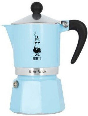 Bialetti Rainbow 3tz Espressokocher für den Herd 6 Tassen Blau