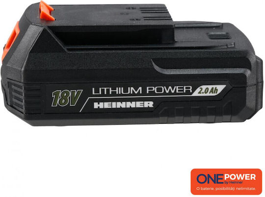 Heinner Werkzeugbatterie Lithium 18V mit Kapazität 2Ah