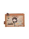 Anekke Large Women's Wallet Coins with RFID Brown