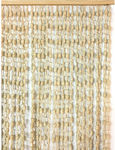 Bamboo Door Curtain Beige 100x220cm 100220