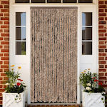 vidaXL Fabric Door Curtain Beige 56x185cm 377318