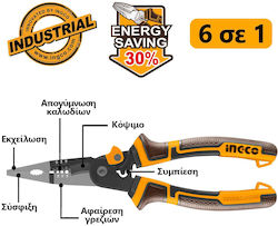 Long Nose Pliers 6 Functions 200mm Straight Hmflnp28200 Ingco