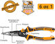 Clește cu vârf lung 6 funcții 200mm drept Hmflnp28200 Ingco
