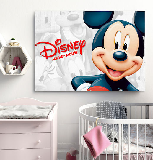 Παιδικός Πίνακας Mickey σε Καμβά 65x95εκ.