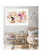 Παιδικός Πίνακας Mickey & Minnie σε Καμβά 65x95εκ.