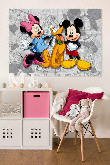Παιδικός Πίνακας Mickey & Friends σε Καμβά 45x65εκ.