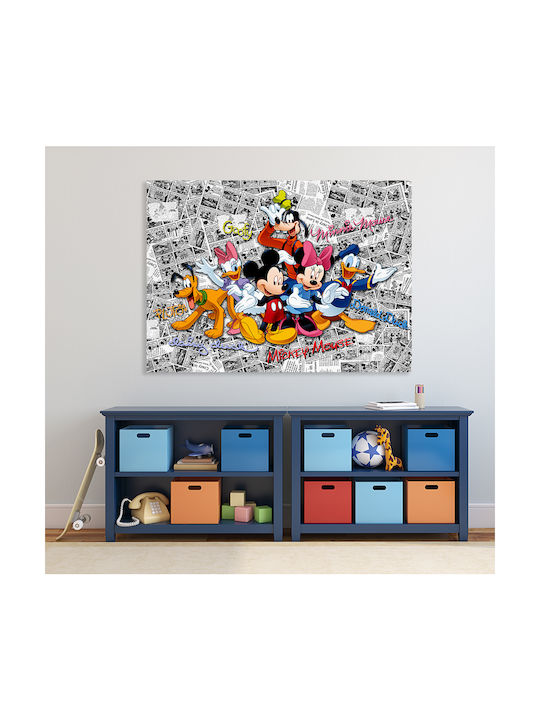 Kids Canvas Wall Painting Mickey & Friends 80x120cm