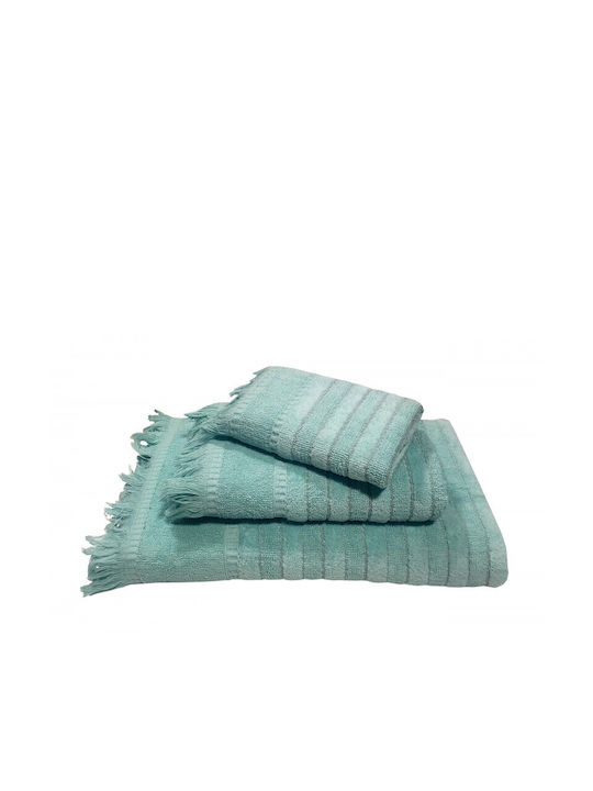 24home.gr Bath Towel Set 3pcs Mint Weight 550gr/m²