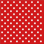 Party Napkins Red 33x33cm. 20pcs