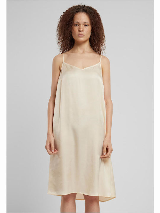 Urban Classics Sommer Midi Abendkleid Slip Dres...