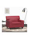 Armchair from Leatherette Bordeaux 94x77x80cm