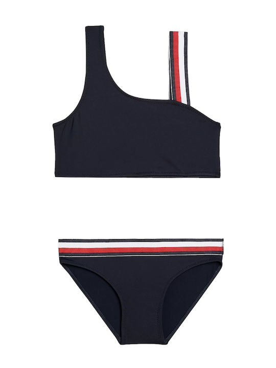 Tommy Hilfiger Kinder Badeanzug Bikini Dark Blue