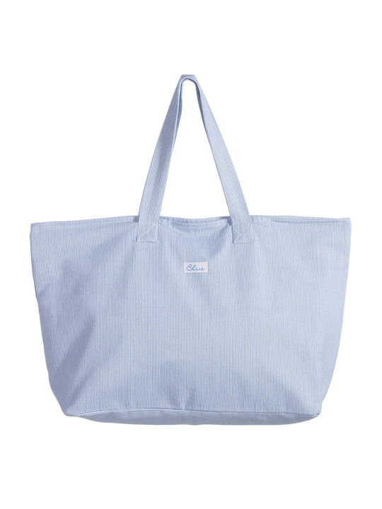 Nef-Nef Stoff Strandtasche Blau mit Streifen