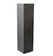 Supergreens Terazzo Ανθοστήλη Πήλινη Μαύρη 28x28x100εκ.