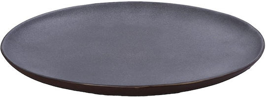 Espiel Oval Ceramic Decorative Platter Etna Gray 36x27x3cm