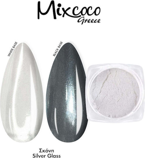 Mixcoco Decorating Powder for Nails Silver