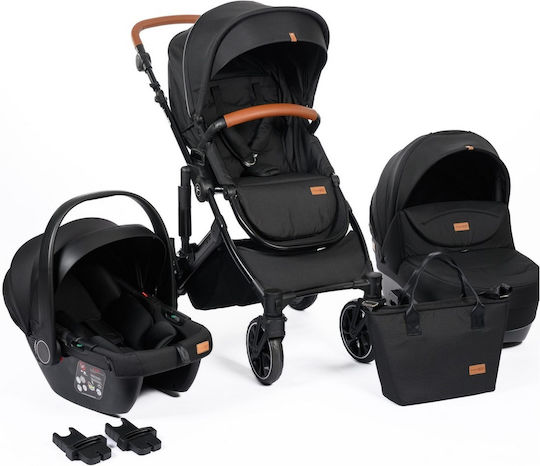 FreeOn Comfort Бебешка количка 3 в 1 Черен 12.5кг