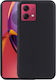 Umschlag Rückseite Silikon Schwarz (Moto G84)
