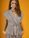 Feel Cute Women's Blouse Grey