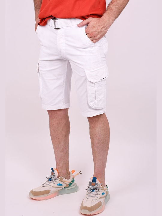 Palablu Men's Shorts Cargo White