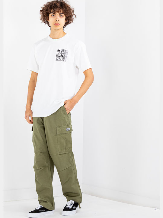 Obey Hardwork Ripstop Παντελόνι Cargo Χακί