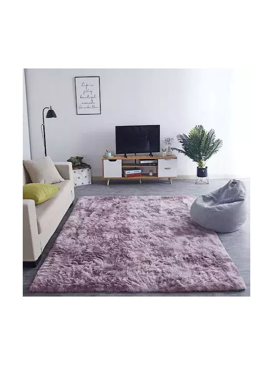 Strado Carpets Teppich Rechteckig Zottelig Purple