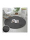 Strado Carpets Rug Round Grey