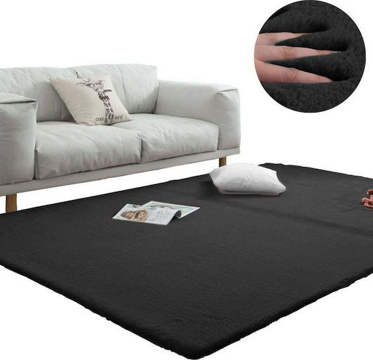 Strado Carpets Αντιολισθητικό Χαλί Ορθογώνιο Black 120x170cm